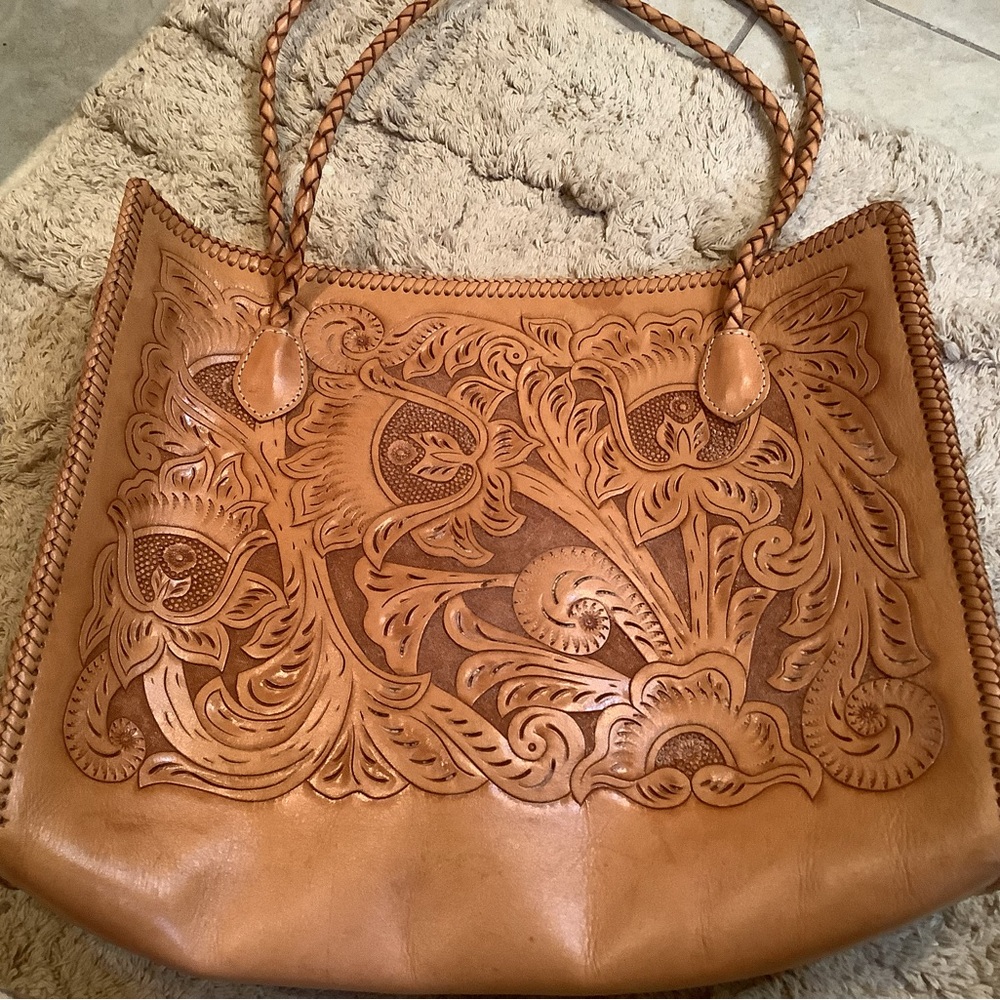Hand Tooled Leather handbag